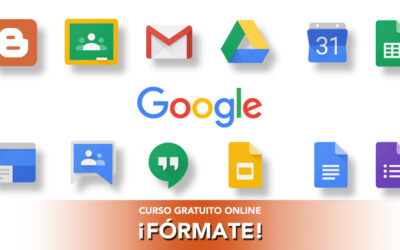 CURSO DE GOOGLE Y SUS APLICACIONES, formación Online 100% Gratuita – Último día de inscripción 12 de Junio ¡Plazas Limitadas! «Ahora también trabajadores en ERTE»