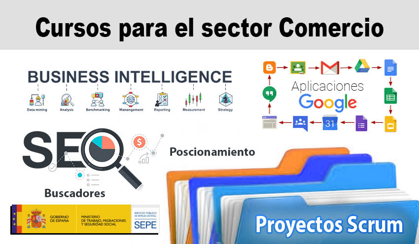 CURSOS GRATUITOS DEL SECTOR COMERCIO TIC – Mejora tu negocio con la formación que necesitas. 100% GRATUITOS ¡Plazas Limitadas!