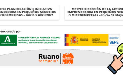 ÚLTIMAS PLAZAS: ESPECIALÍZATE EN PLANIFICACIÓN Y DIRECCIÓN DE MICROEMPRESAS, CURSO DE LA JJAA Y EL SEPE 100% GRATUITOS